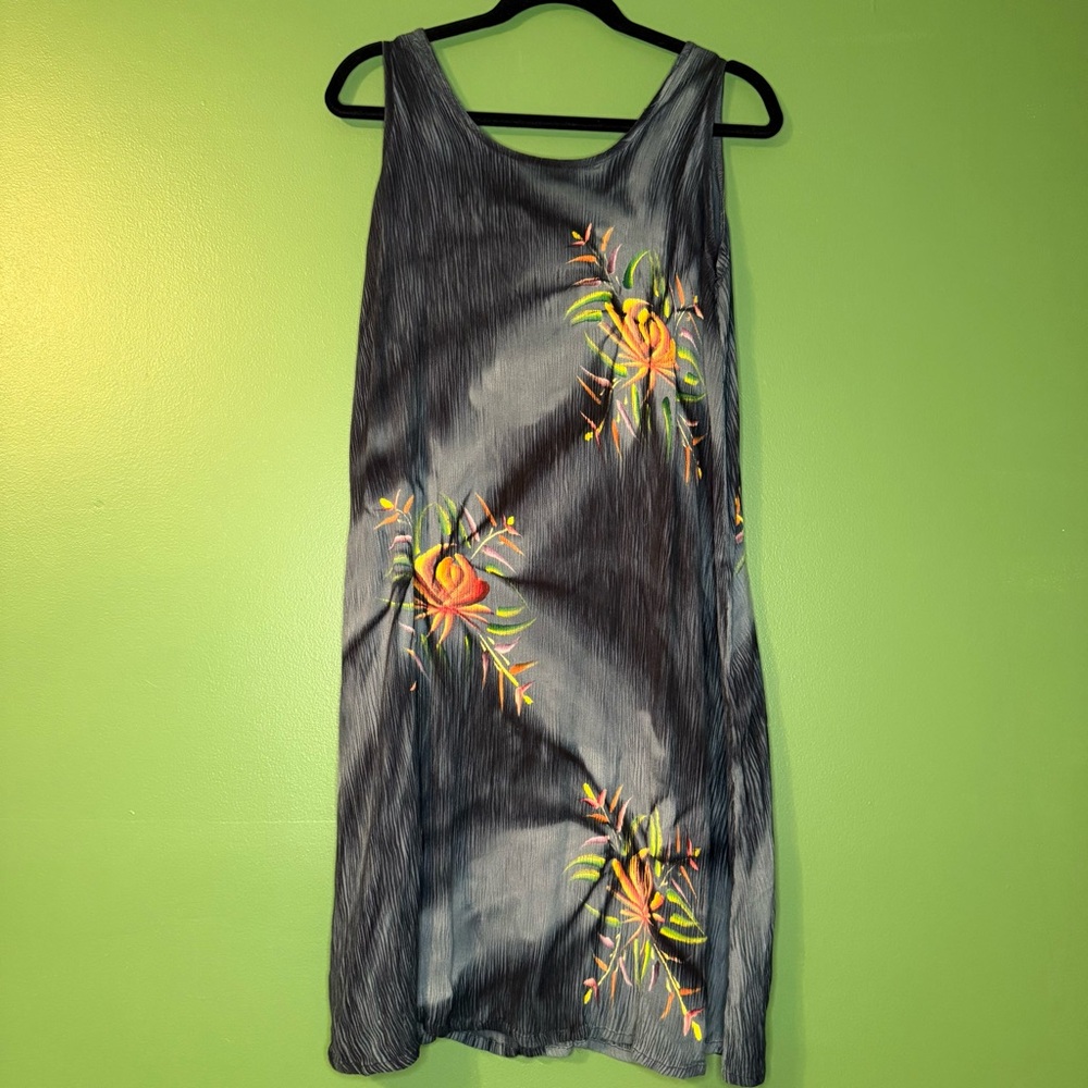 Floral Gray Dress